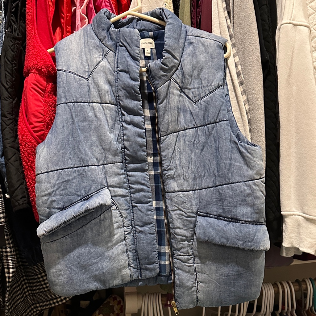 Sneak Peek Blue Denim Vest
